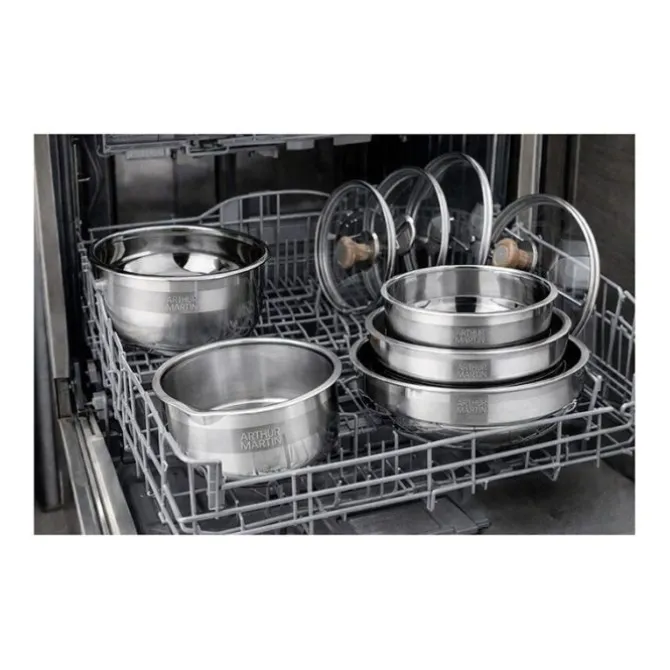 Batterie ARTHUR MARTIN 10 pièces inox