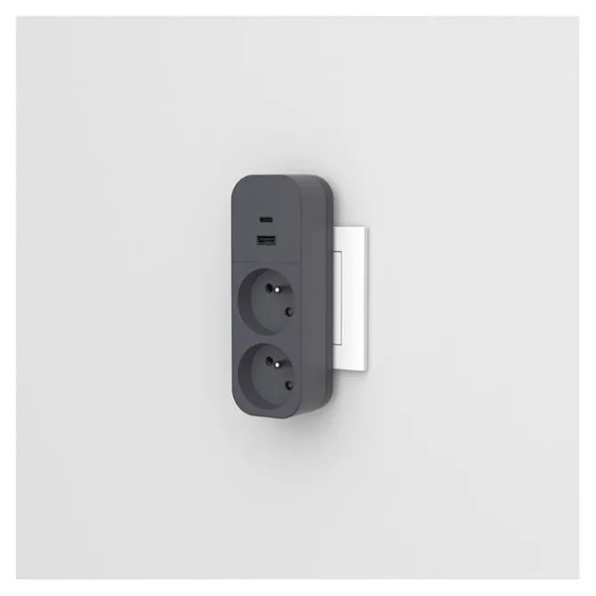 Biplite QUARX avec USB A et 1 USB C