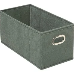 Boîte de rangement pliable kaki 15x31 cm