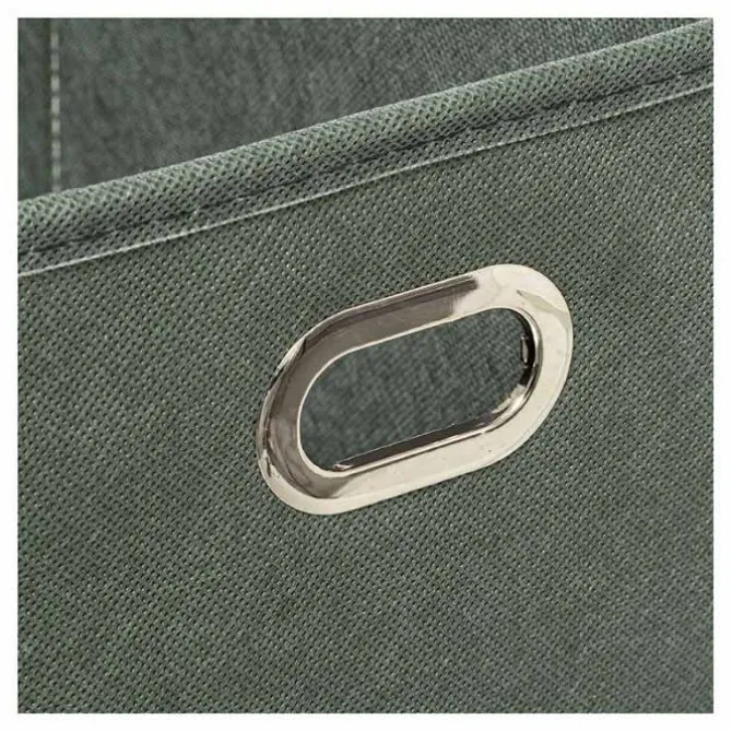 Boîte de rangement pliable kaki 15x31 cm