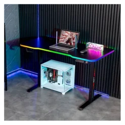 Bureau gaming AMSTRAD LED motorisé
