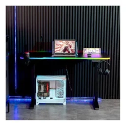 Bureau gaming AMSTRAD LED motorisé
