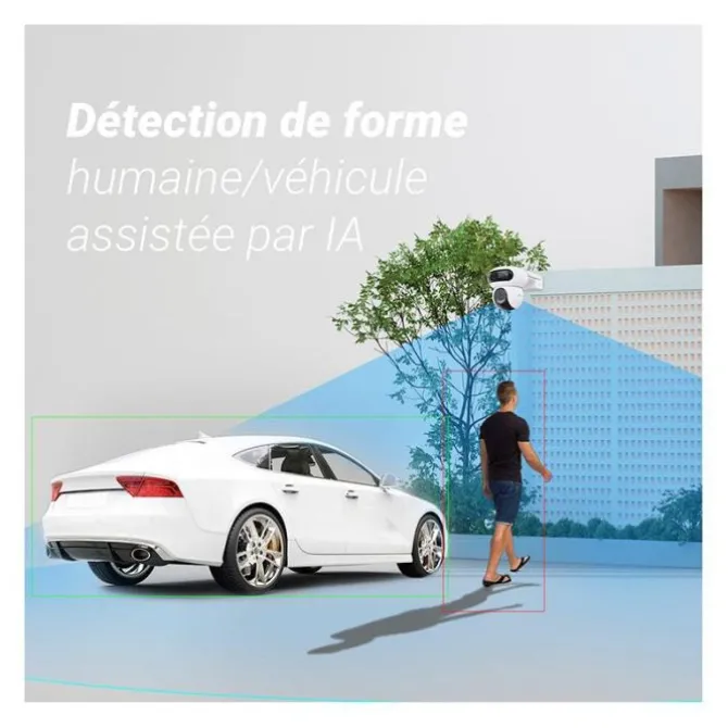 Caméra de Surveillance sur batterie EZVIZ HB90 4MP 2K+ avec Panneau Solaire