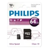 Carte Micro SD PHILIPS 64 Go Class10