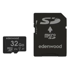 Carte Mémoire micro SD 32 Go EDENWOOD + Adaptateur – Stockage Pratique Haute Compatibilité