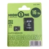 Carte Mémoire micro SD 16 Go HIGH ONE + Adaptateur – Stockage Fiable et Économique