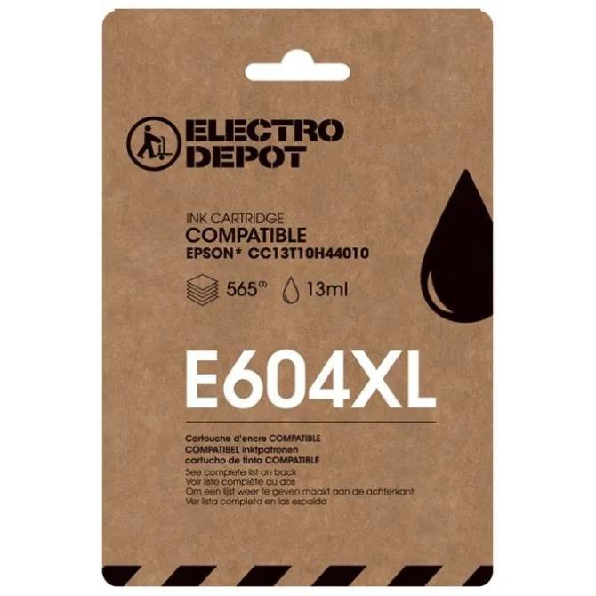 Cartouche d'encre ELECTRO DEPOT compatible EPSON E 604 XL noir - Ananas