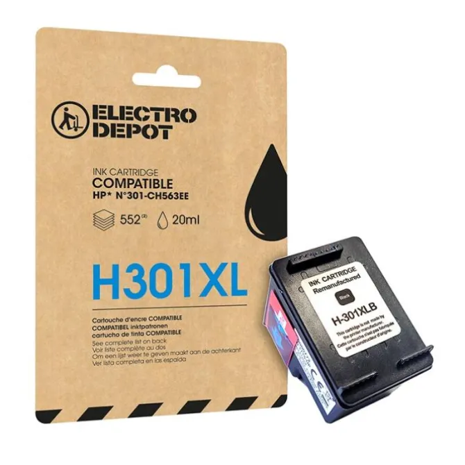 Cartouche d'encre ELECTRO DEPOT compatible HP H 301 XL noir