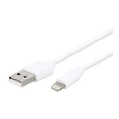 Câble Lightning / USB HIGH ONE 1M Blanc