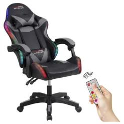 Chaise gaming AMSTRAD 900 LED Gamer Noir