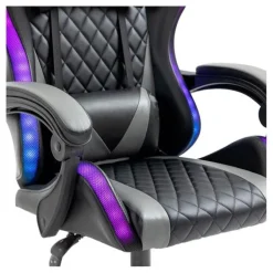 Chaise gaming AMSTRAD AMS ULTIMATE LED Noir