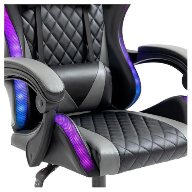 Chaise gaming AMSTRAD AMS ULTIMATE LED Noir