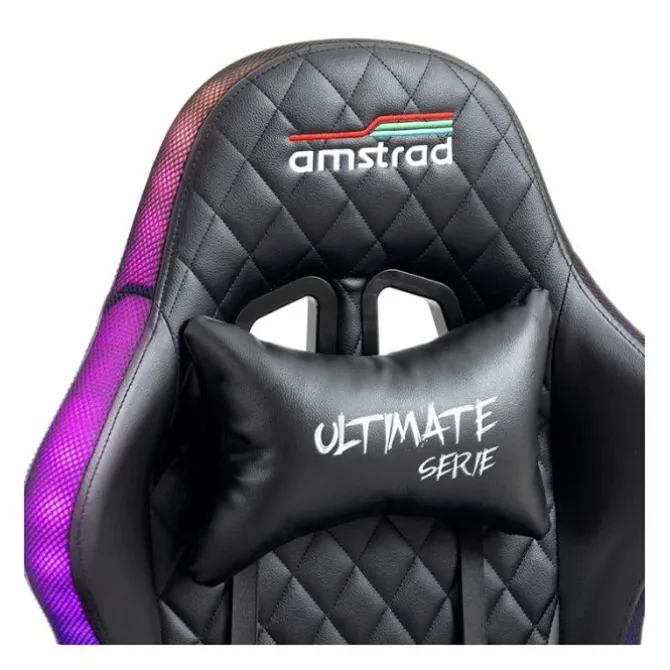 Chaise gaming AMSTRAD AMS ULTIMATE LED Noir
