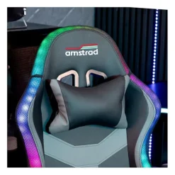 Chaise gaming AMSTRAD AMS LED PIXEL Noir