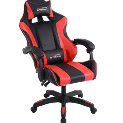 Chaise gaming AMSTRAD AMS 800 Noir et rouge