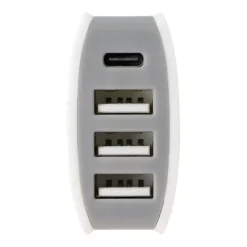 Chargeur allume cigare 4 ports USB-C et USB EDENWOOD 18W Blanc