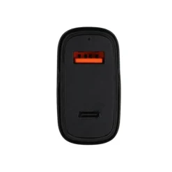 Chargeur allume cigare 2 ports USB-C et USB EDENWOOD 83W et + Câble USB-C / USB-C 1M Noir