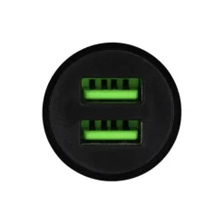 Chargeur allume cigare 2 ports USB HIGH ONE 12W Noir