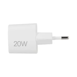 Chargeur secteur 2 ports USB-C 20W et USB 18W EDENWOOD Blanc