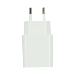 Chargeur secteur USB HIGH ONE 2,4AA + Câble Lightning / USB 1M Blanc