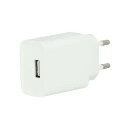 Chargeur secteur USB HIGH ONE 2,4AA Blanc