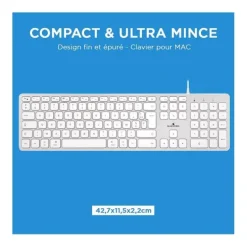 Clavier BLUESTORK filaire pour Mac