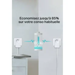 CPL DUO TP-Link AV600 Mbps avec prise intégrée - TL-PA4015PKIT