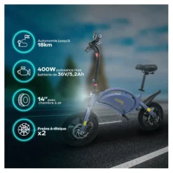 Draisienne URBANGLIDE BIKE 140 Bleue