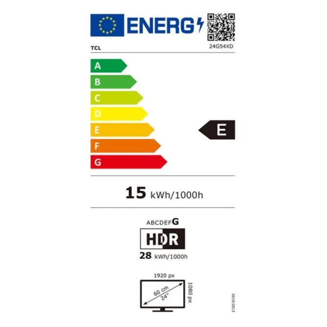 Ecran PC 24" TCL 24G54 - MINI LED / 100Hz