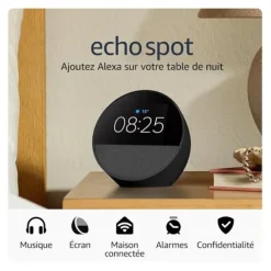Enceinte AMAZON ECHO SPOT Noire