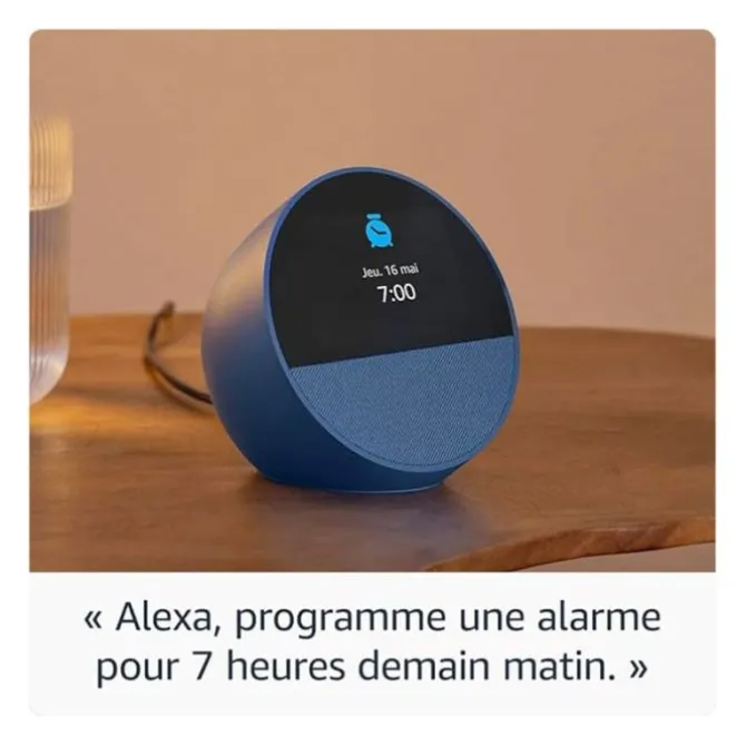 Enceinte AMAZON ECHO SPOT Bleue