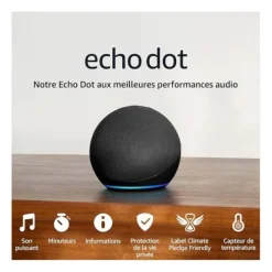 Enceinte connectée AMAZON ECHO DOT 5ème génération noire