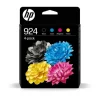HP 924 Pack de 4 Cartouches d’encre authentiques CMJN