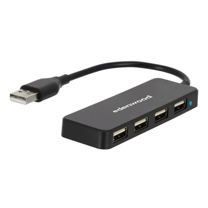 HUB USB-A 4 Ports Edenwood USB 2.0 – Haute Vitesse 480 Mbps