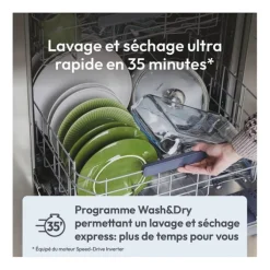 Lave-vaisselle 16 couverts CANDY CF 6B4S1PX 16S44 B inox