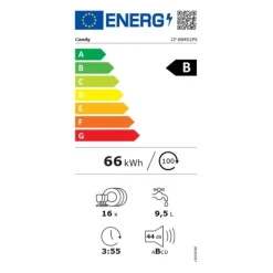 Lave-vaisselle 16 couverts CANDY CF 6B4S1PX 16S44 B inox