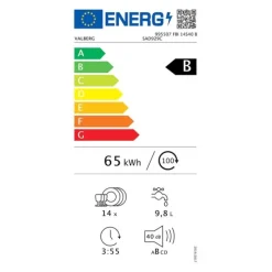 Lave-vaisselle tout intégrable 14 couverts VALBERG FBI 14S40 B SAD929C