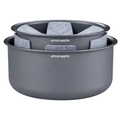 Lot de 2 casseroles céramique ARTHUR MARTIN 16-20 cm