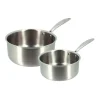 Lot de 2 casseroles MENASTYL inox 16 & 20 cm