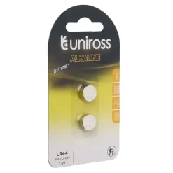 Lot de 2 piles UNIROSS LR 44
