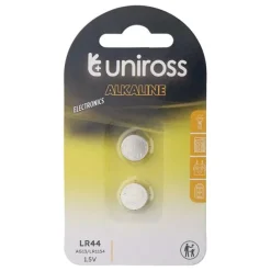 Lot de 2 piles UNIROSS LR 44
