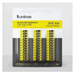 Lot de 36 Piles UNIROSS LR06 AA