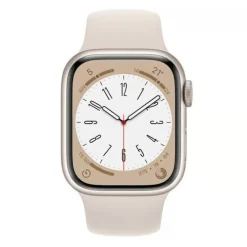 Montre Connectée APPLE WATCH S8 45mm GPS Blanche Reconditionnée Grade A