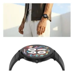 Montre connectée ECHO Rainbow Sunset noir - 2 bracelets