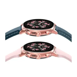 Montre connectée ECHO Rainbow Voyager Bleu + Bracelet Rose