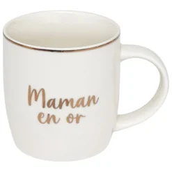 mug céramique 34cl "famille en or"
