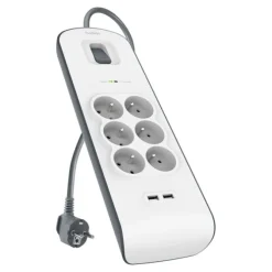 Multiprise BELKIN parafoudre x6+2 USB