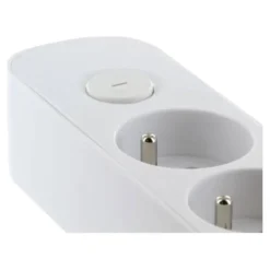 Multiprise CHACON x8 + Interrupteur 1.5m Blanc