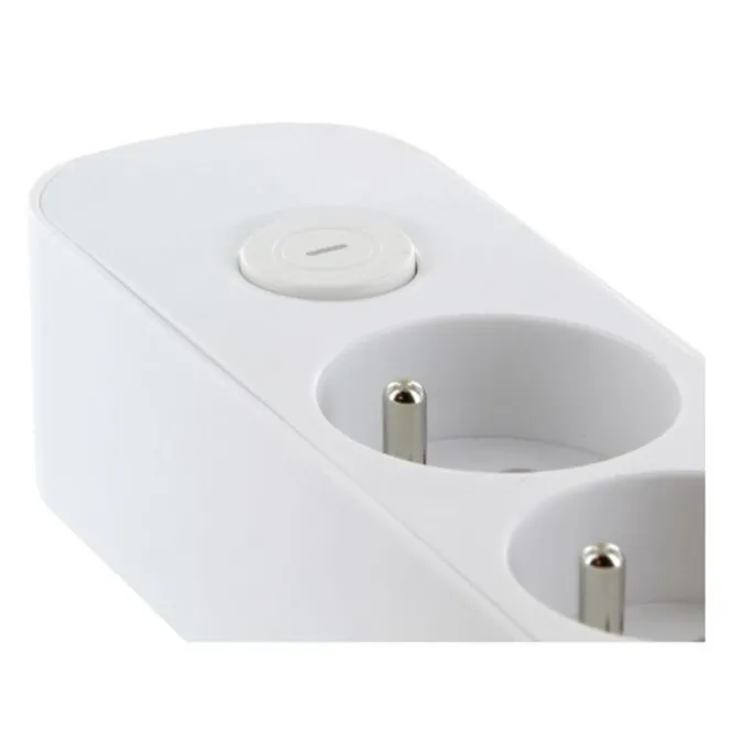 Multiprise ELECTRODEPOT 8 prises + interrupteur blanc