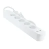 Multriprise ELECTRODEPOT 5 prises + 2 USB blanc
